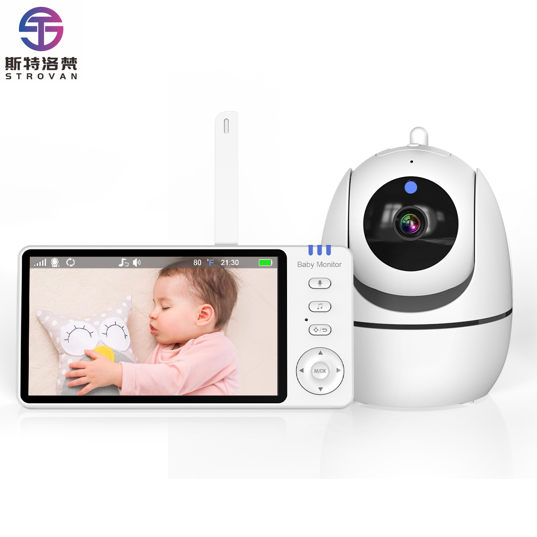 Audiovision Music Player - 720P HD беспроводной видеоняня 5,0-дюймовый детский