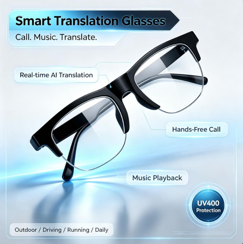 Audio Music Bluetooth - Умные очки для перевода: мгновенный перевод