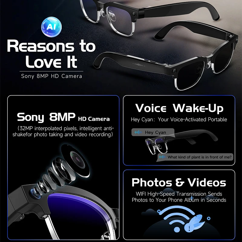 Умные очки W630 с HD-камерой 8 – обзор и цена Audio Music Bluetooth